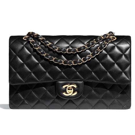 chanel a01112 y01295 94305|经典11.12手袋, 羊皮革与金色金属, 黑 — 精品 .